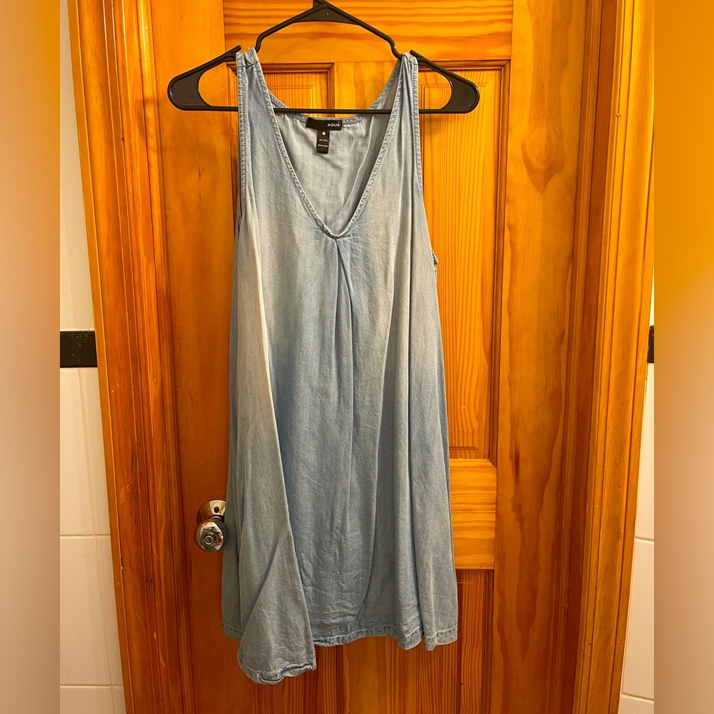 Aqua babydoll denim dress - size M